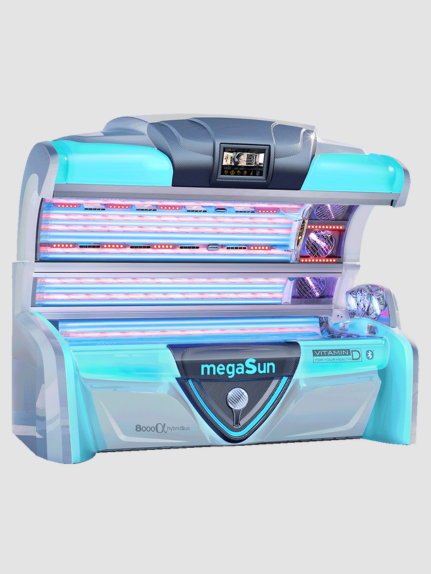 Das ist die hochmoderne Megasun Hybridsun aus unserem Sonnenstudio Solarium Sunresidenz in Korbach!