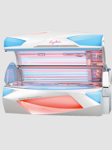 Das ist die hochmoderne Ergoline Prestige 1600 aus unserem Sonnenstudio Solarium Sunresidenz in Korbach und Frankenberg!